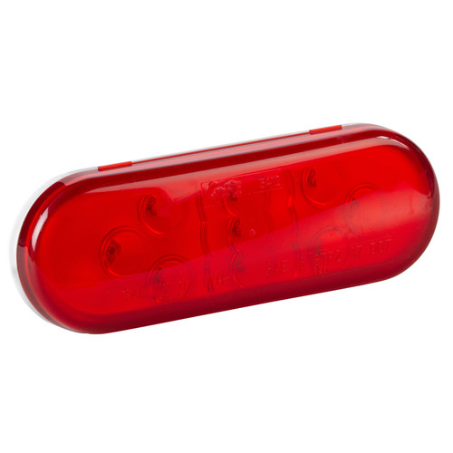 Grote 54132 SuperNova 6" Oval S/T/T Lamp- Red, 9 Diode