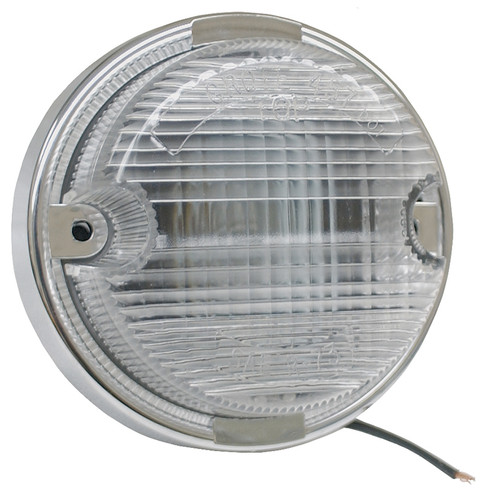 Grote 62021 2" Round OE-Style Back-Up Lamp- Clear- Chrome Bezel- Incandescent