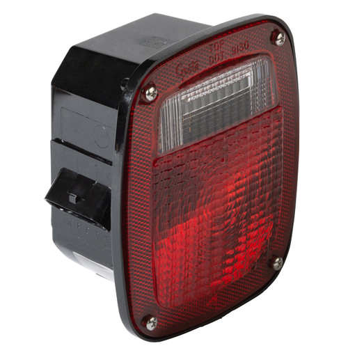 Grote 53762 Box Combo Lamp-3 Stud, 5 Pin, Dual Metri-Pack Connectors- w/ License Window- Incandescent