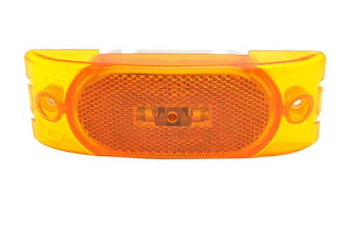 Grote 46303 Turtleback Clearance / Marker Lamp- Amber-Incandescent- Reflectorized