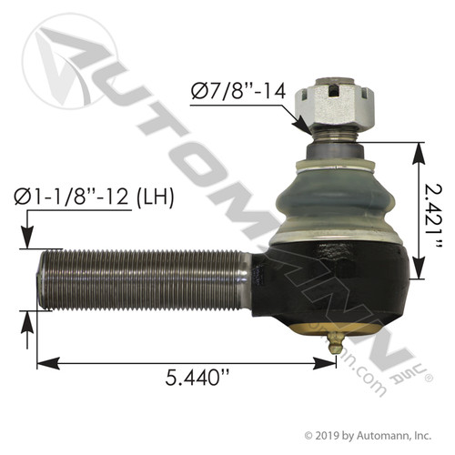 GM Tie Rod End- LH- replaces R230141, 15619285