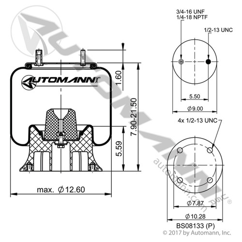Air Bag for Reyco Granning Suspensions- replaces 2692 / 15690 / W01-681-9084