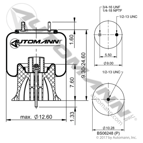 Air Bag for Neway / Holland Suspensions- Replaces W01-358-9922