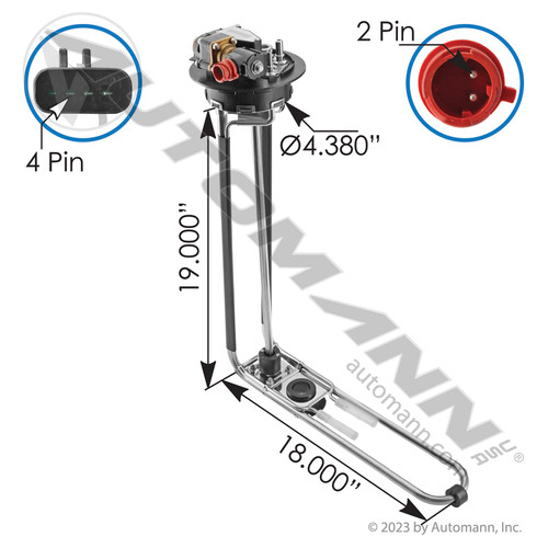DEF Header Assembly for '14-'20 Freightliner, Western Star- replaces 04-31677-000, Automann 577.46770