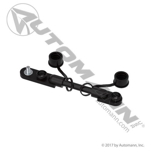 Molded Two Battery Jumper Harness- 7", 2/0 GA- Negative / Black