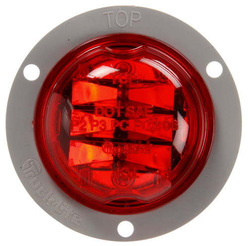 Truck-Lite 30379R Model 30 (2" Round) High Profile LED Marker / Clearance Lamp- Flange Mount- Amber