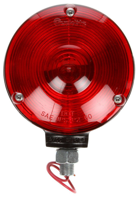 Truck-Lite Signal-Stat 2701 Round Pedestal Mount, Single Face, Turn Signal Lamp- Red, Incandescent