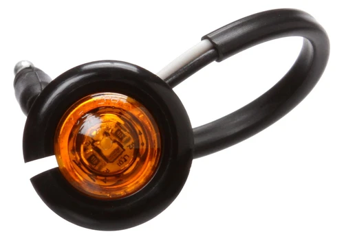 Truck-Lite 33 Series (.75" Round "Dimelight") Marker / Clearance Lamp- Flange Mount Kit- Choose Color / Option