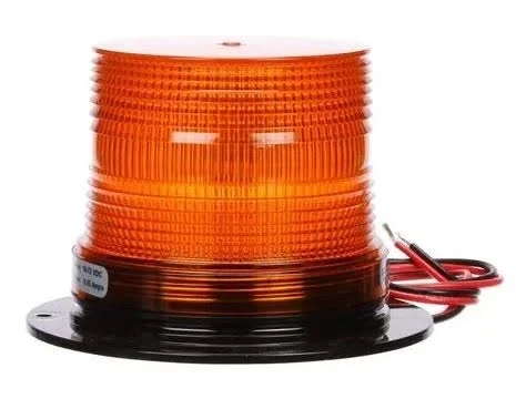 Truck-Lite Signal-Stat 307AL Low Profile, LED Beacon- Class II, Hardwired, Permanent Mount- Amber