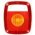 Truck-Lite 9049 Red / Clear Dual Optic Lens for 6" x 7" 4 Screw Combo Lamps