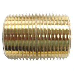 Brass Close Pipe Nipple- Choose Size