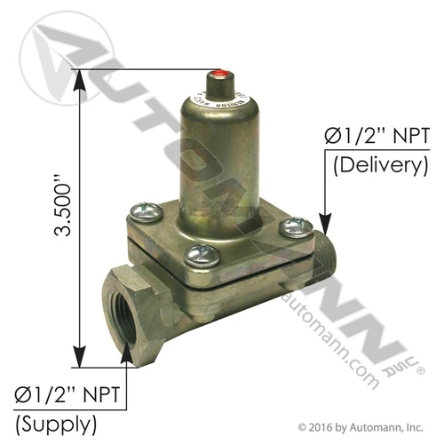 Wabco Type In-Line Check Valve for SS1200/SS1800 Dryers- replaces 434-100-310-0
