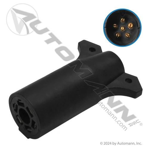 7-way RV Style Trailer Plug Adapter to 6-way Round- Automann 179.1069