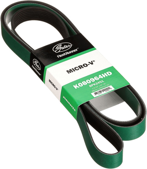 Gates K080964HD FleetRunner Heavy-Duty Micro-V Serpentine Drive Belt