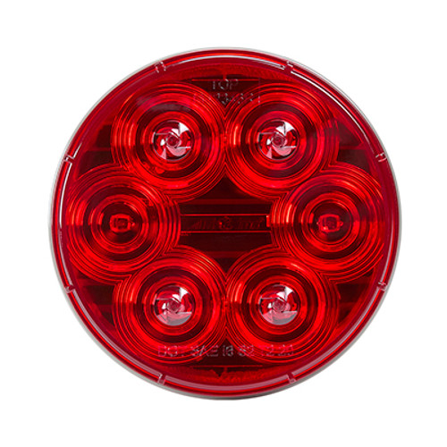 Maxxima M42346R 4" Round 6 LED  Stop / Tail / Turn Lamp- Red