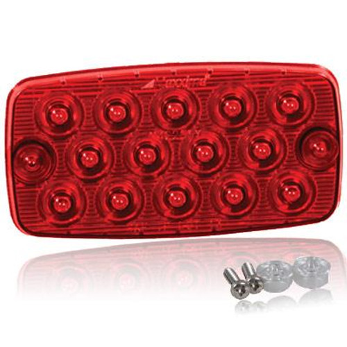 Maxxima M42206R Surface Mount 14-LED Stop / Tail / Turn Lamp- Red- Ultra Thin Profile