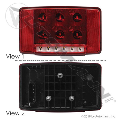 International S/T/T Lamp LED- RH- Flat Plug-replaces 6107039C92