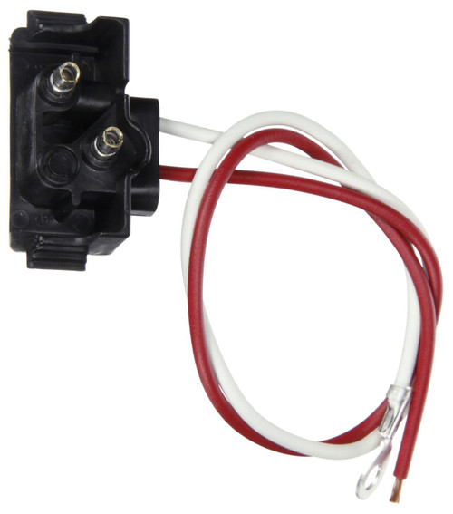 Truck-Lite 94992 PL-2  Stop / Tail / Turn Pigtail- Right Angle, 10.5" w/ 1 Stripped Wire, 1 Ring Terminal