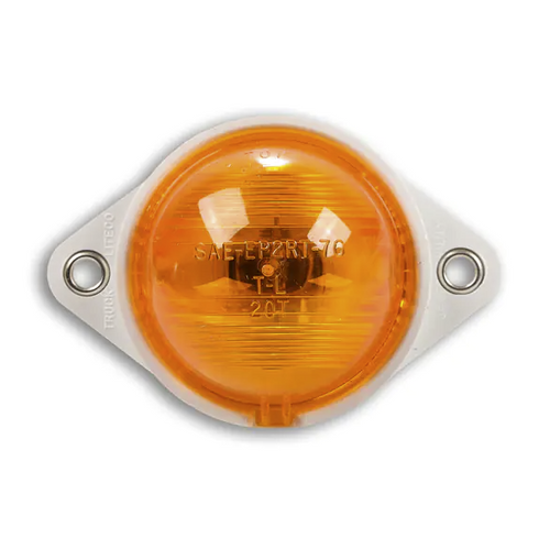 Truck-Lite 20314Y  Side Turn Signal for Mack- Amber- Gray 2 Hole Flange- Incandescent