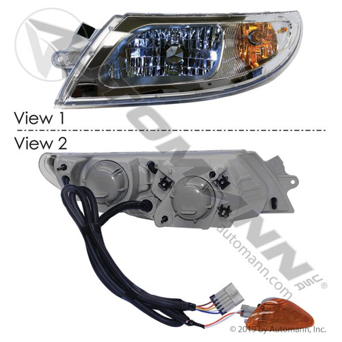 International Headlamp Assembly w/ Marker- LH- replaces 3765679C93