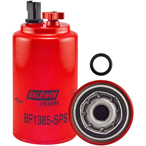 Baldwin BF1385-SPS Fuel/Water Separator Filter w/Sensor Port and Reusable Sensor