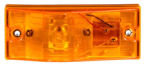 Truck-Lite 22002Y Model 22 (6" x 2" Rectangular) Side Turn Signal Lamp Kit- Amber- Incandescent