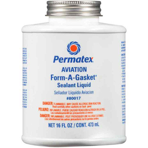 Permatex Aviation Form-A-Gasket #3 Sealant- 16oz Bottle (80017)
