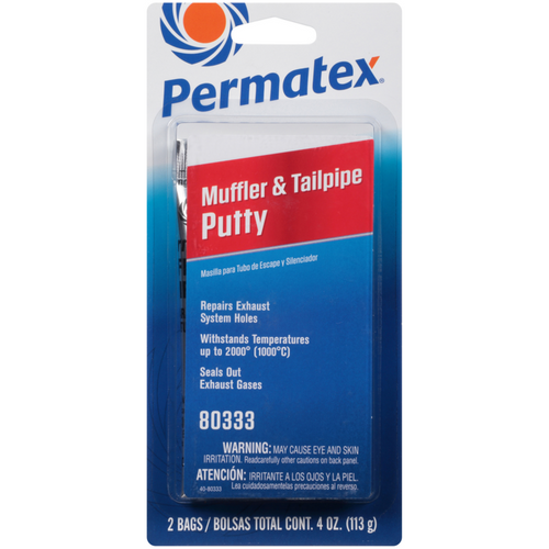 Permatex Muffler & Tailpipe Putty- 2 x 2oz Pouches (80333)