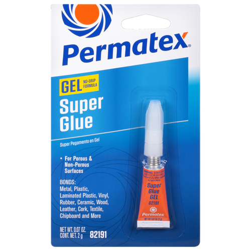 Permatex Super Glue Gel- 2g Tube (82191)