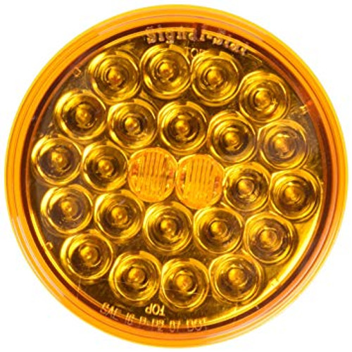 Truck-Lite 4050A (4" Round) LED Front Park / Turn Lamp- Amber- Signal-Stat- 24 Diodes