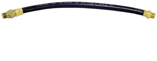Tectran Air Brake Hose Assembly- 3/8" Swivel x 3/8" Fixed End- Choose Size