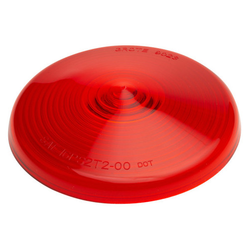 Grote 90232 Replacement Lens for Two Stud S/T/T Trailer Lamps or Single/Dual Face Pedestal Lamps- Red