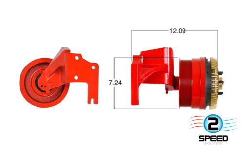 Kit Masters 99346 Reman Horton Style Two-speed Fan Clutch & Hub Assembly for Cummins- replaces 995862