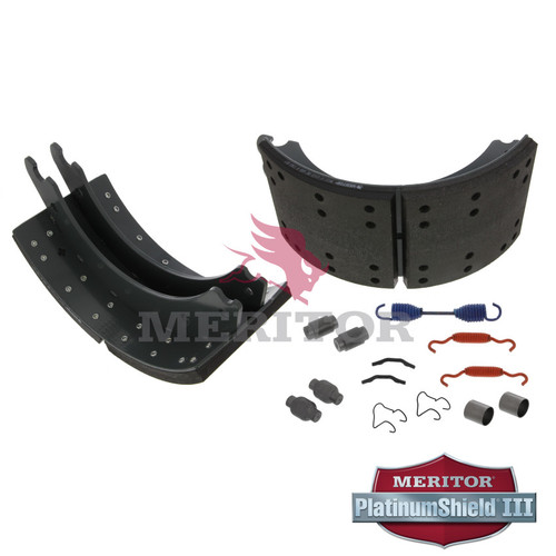 4707 Q Plus Reman Brake Shoe Kit- 23K Lining- Meritor Platinum Shield XK3124707QP