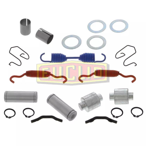 Brake Hardware Kit for 12.25" Dana / Spicer Shoes (4692) w/ 1" Anchor Pins- Euclid E-10757