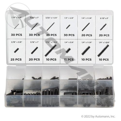 Roll Pin Assortment Kit- 245 Pieces