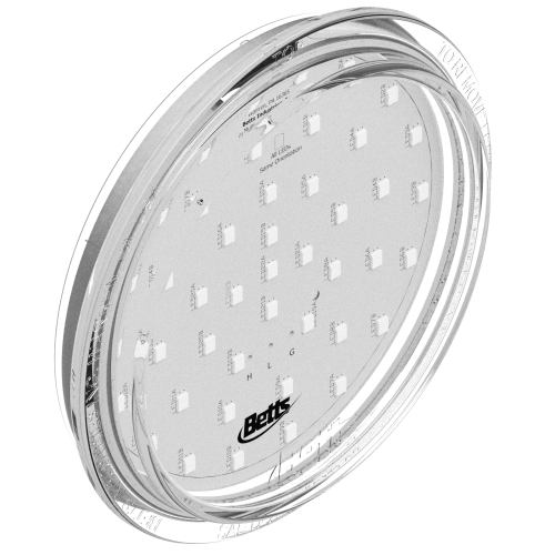 Betts BW4FHM2E Back-up Lens Lamp Insert- 40/45/47 Series- Clear Shallow w/ 2 Eyelets