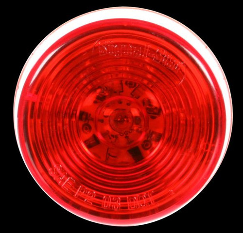 Truck-Lite 3050 (2" Round) LED Clearance / Marker Lamp- Red- Signal-Stat- 6 Diodes