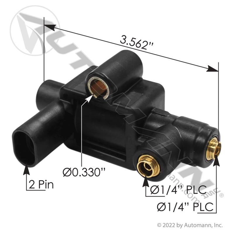 その他エンジン、冷却装置 [Y-250307-11] Automann 173.1105GT Fan Clutch Air Solenoid Valve- replaces 5030