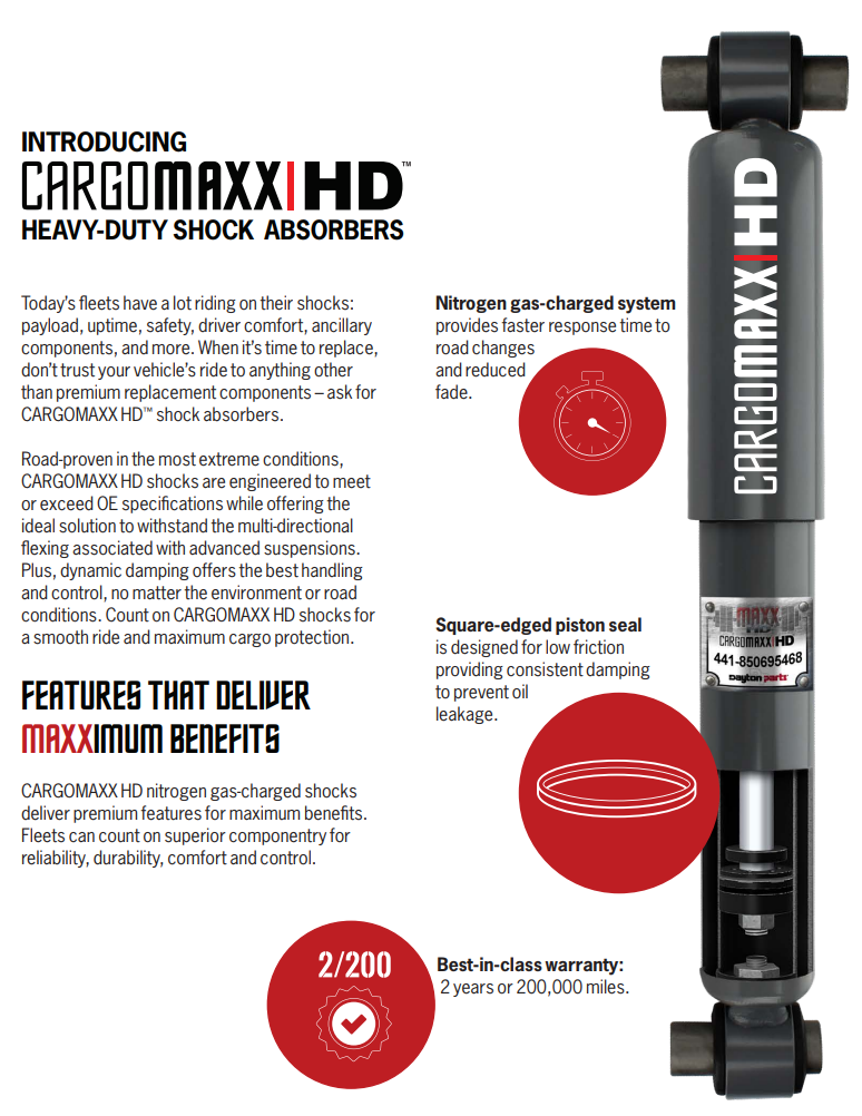 H13 セレナ Cargomaxx HD by Dayton 441-85067 Cargomaxx HD Shock Absorber