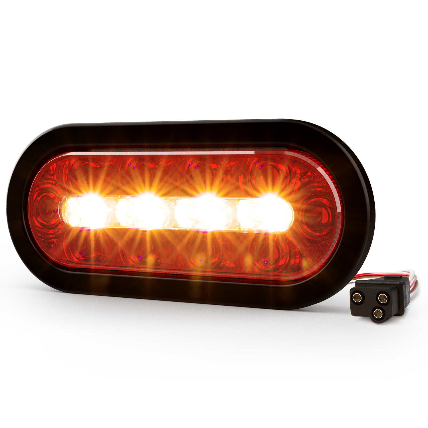 Ecco ED3060AG Ecco ED3060AG S/T/T/Warning Lamp Combo- Red/ Amber