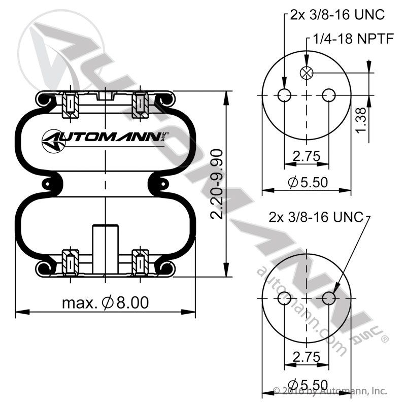 Air Bag for Hendrickson Lift Axles- Replaces R-005079 / W01-358-7659