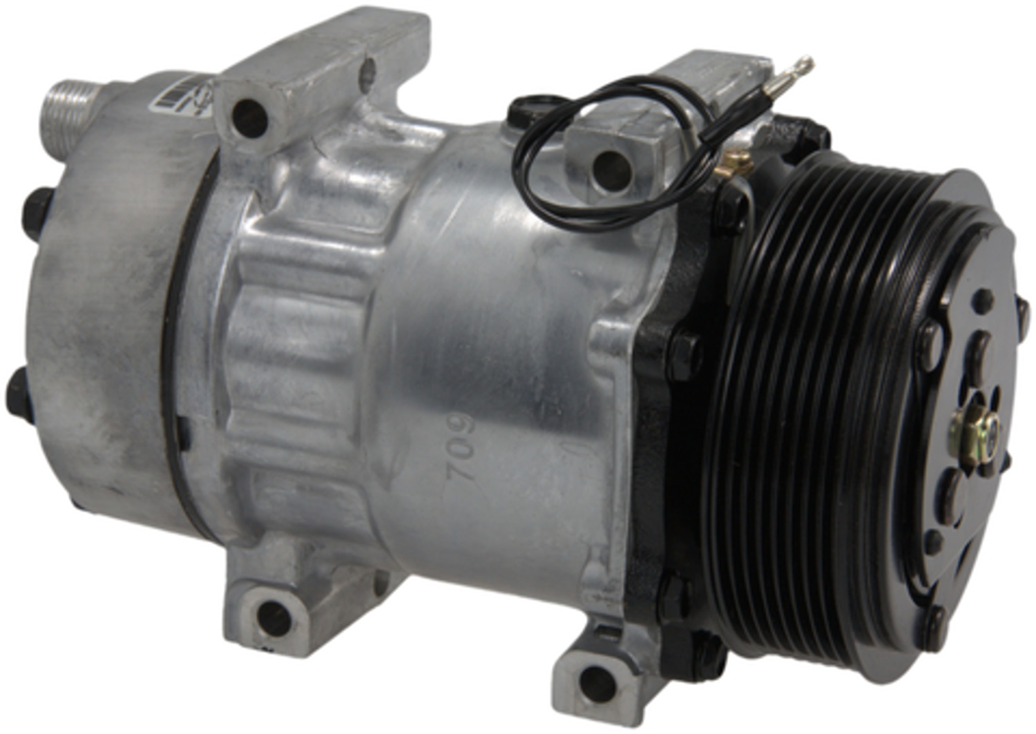 A/C Compressor- Sanden/Sankyo SD7H15- 8 Groove Pulley- Sunair CO