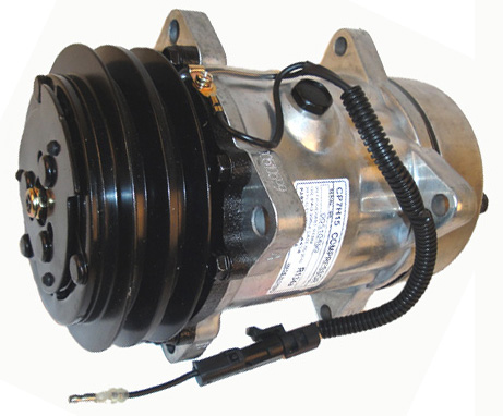 A/C Compressor- Sanden/Sankyo FLX7- Dual V Pulley- Replaces 4434