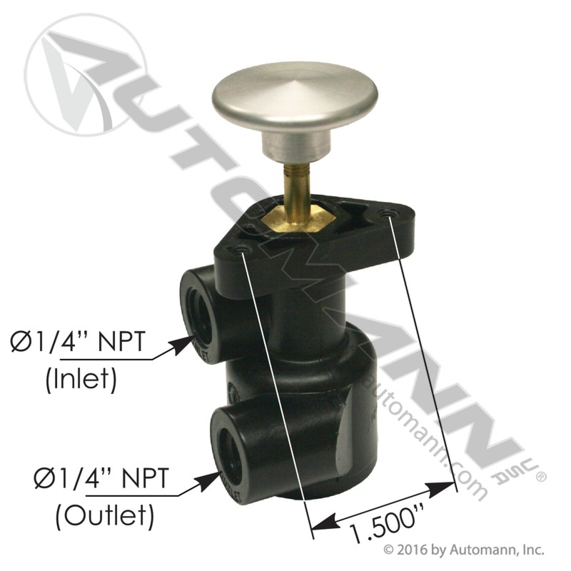 Haldex Type Push/Pull Valve- replaces KN20033 - Triple 
