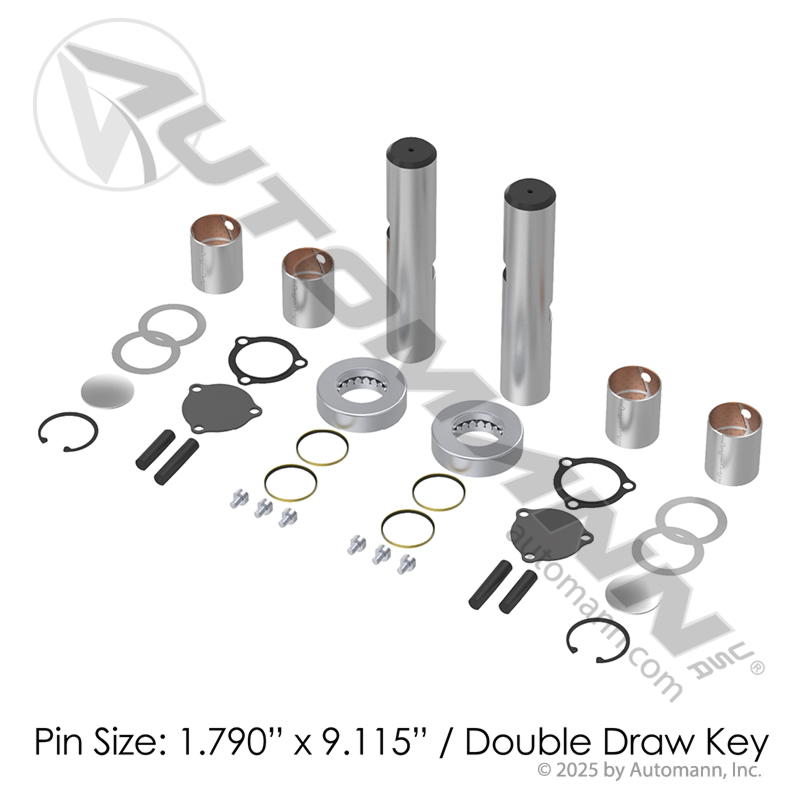 King Pin Kit- Bi-Metal Bushings- International / Ford- Replaces