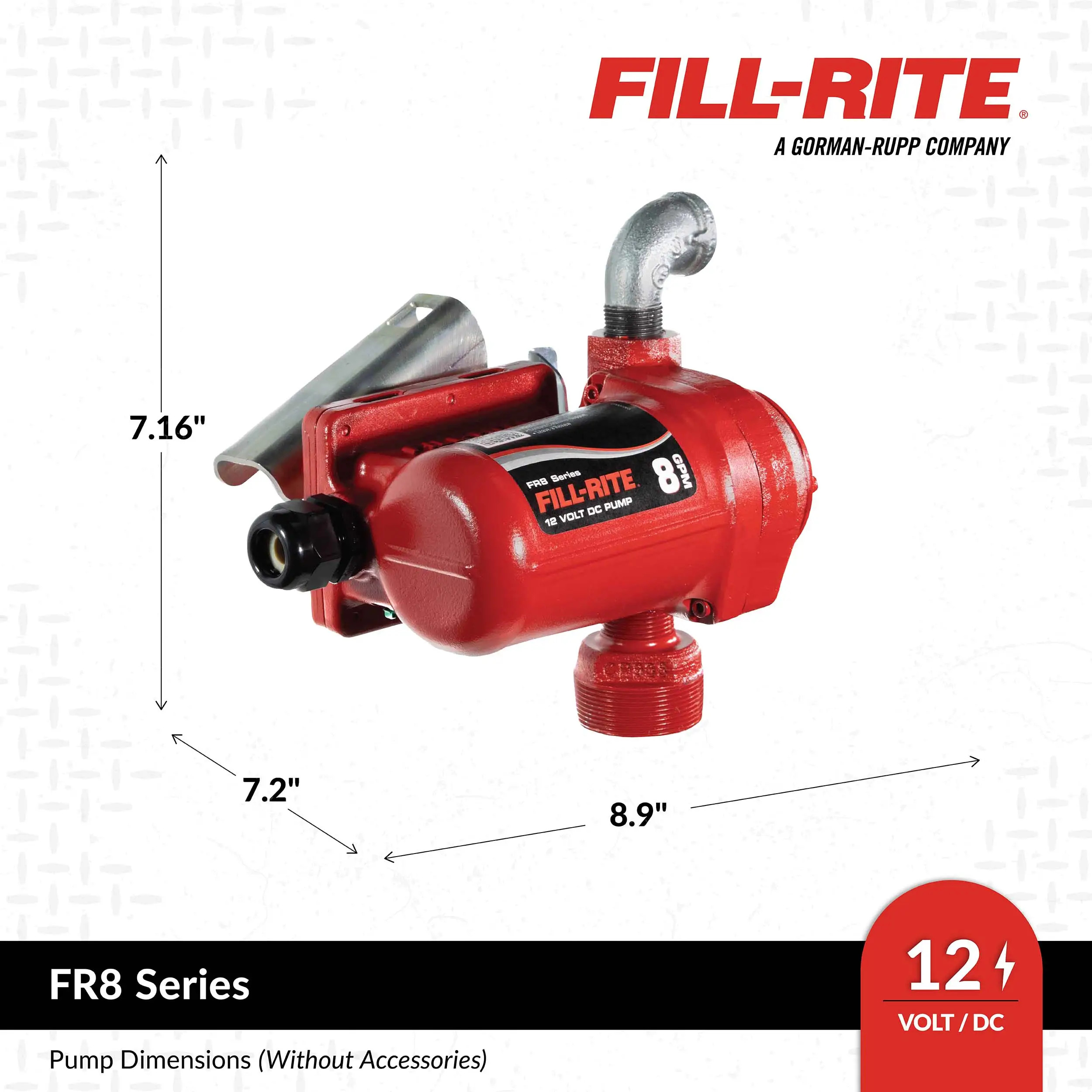 Fill-Rite Fuel Transfer Pump Kit- 12v DC- 8GPM FR8 - Triple 
