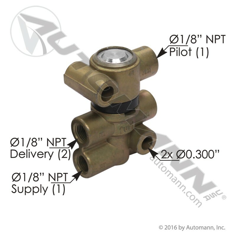 Automann 171.41112 Universal Rapid Dump Valve- Replaces Velvac 032195
