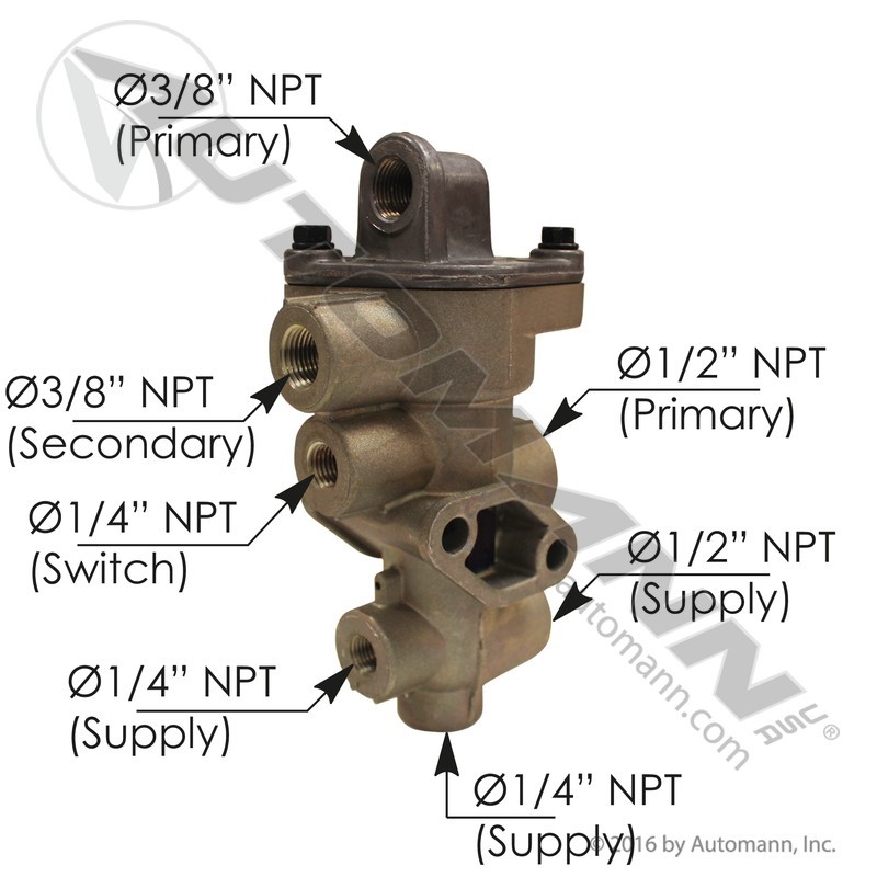 Automann 170.065706 Tractor Protection Valve (Bendix TP-3DC style