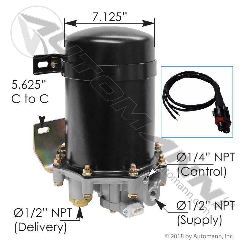 Automann 170.065225 AD-9 Type Air Dryer- 12V *NEW*